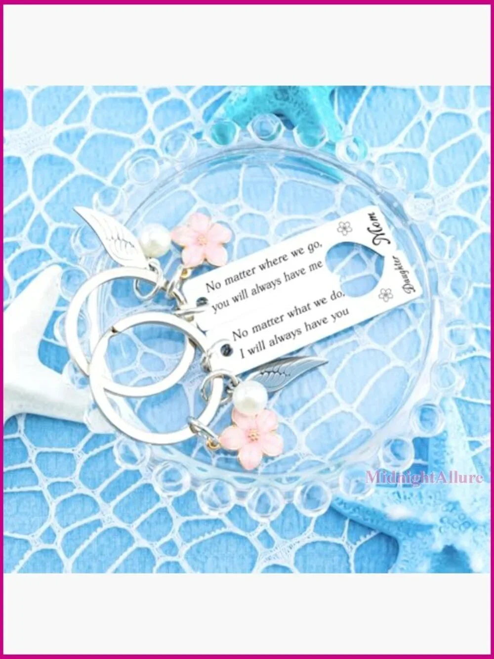 Mom Daughter Keychain Gift from Daughter for Mother Birthday Christmas